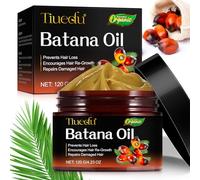 Huile de Batana Bio pour Cheveux 120g, Huile de Batana pour la Croissance des Cheveux, 100% Raw Batana Oil for Hair Growth, élimine les pointes fourchues et augmente la brillance