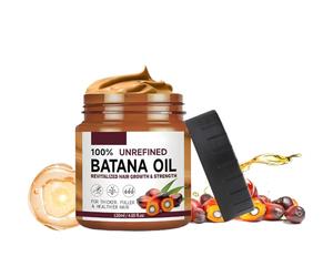 Huile De Batana,Huile De Batana 100% Naturelle,120ml,RéPare Les Cheveux AbîMéS,PréVient La Chute,Nourrit Le Cuir Chevelu Et Redonne De L’éClat,Oil Cheveux Secs Et AbiméS