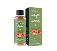 Huile de Batana pour cheveux, huile de Batana naturelle pure avec vitamine E nourrissante et fortifiante pour les cheveux abîmés, prévient la perte de cheveux, réduit les pointes fourchues et renforce