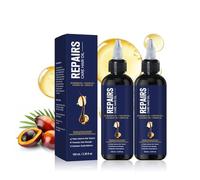 Huile de Batana pour Cheveux, Huile de Romarin et de Ricin pour les Cheveux, huile capillaire au romarin bio pour cheveux plus épais, Améliore la texture des cheveux (100ml, 2pc)