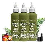 Huile de Batana pour la Croissance des Cheveux - 120 ml, Huile Essentielle de Batana 100% Pure Pressée à Froid, Nourrit le Cuir Chevelu - Cheveux Plus Épais et Forts pour Hommes et Femmes (3Pcs)