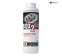 Ipone – Huile de boîte de vitesses moto Box 2 – 1 L – Semi-synthétique à base d'esters – Noir