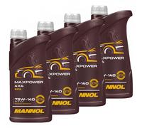 Mannol Huile de transmission Maxpower 4x4 75W-140 API GL-5 LS 4 x 1 L
