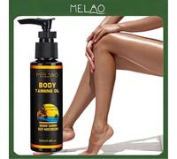 Huile de bronzage corporel MELAO, facile à appliquer, éclat naturel, obtenir rapidement un teint bronzé, convient aux peaux claires à moyennes, autobronzant sans effort, convient à tous les types de p