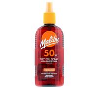 Huile de bronzage sèche Malibu Spray SPF50 200 ml