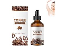 Huile de café anti-rides, huile essentielle de café pour le corps, élimination des rides pour restaurer l'élasticité de tous les types de peau, raffermit la peau délicate (1pcs)