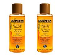 Huile de Carotte 100% Pure - Huile de Beauté Dollania - Visage, Corps & Cheveux - Activateur de Bronzage Naturel - Yuka 100/100 - Made in France - 100 ml - Vegan & Naturelle (Lot de 2 (2 X 100 ml))
