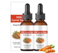 Huile De Carotte Eclaircissante Peau Noire, Dark Spot Correcting Glow Serum, 100ml, Hydrate, Léger Et Non Gras, Convient Aux Peaux Sensibles, Peaux Sèches, Peaux Grasses (2PC)