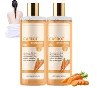 Huile De Carotte Eclaircissante Pour La Peau,Huile Super Blanchissante Carotte 7 Jours,Huilé Eclaircissante Peau Noire,Pour Eclaircir La Peau Foncée,Huilé Super Blanchissante Réparatrice Corps (2)