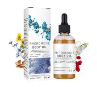 Huile de carrosserie pour femmes, huile corporelle parfumé à la rose pétale et huiles d'amande sucrée, peau sèche hydratante, parfum durable, boosting de confiance, voyage de rendez-vous (120ml)