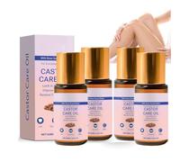 Huile de castor organique avec bille de quartz rose, pure pressée à froid, huile de cheveux naturelle pour les yeux, soin de la peau, roll-on nourrissant pour visage, cuticules, barbe de cuir chevelu