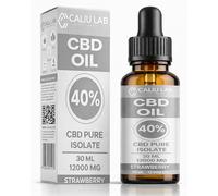 Huile de CBD 40% | Haute concentration 12000 mg | 30 ml à l'arôme de fraise| Extrait de chanvre premium sans THC | CBD oil haute pureté aux ingrédients purs | CPNP | Huile de chanvre biologique