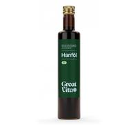 Huile de chanvre biologique MeaVita, 100% pure et pressée à froid, 1 paquet (1x 500ml)