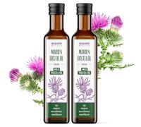 Huile de Chardon-Marie Monte Nativo (2x500ml) - Pressée à froid, vierge & non raffinée - Acides gras Oméga pour le bien-être & le soin de la peau - Idéale pour la nutrition, les salades