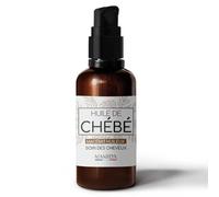 Huile de Chébé - Manelya - Pousse des cheveux - Secret du Tchad - Flacon en verre ambré avec pompe (100 ml)