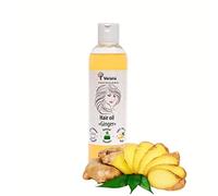 Huile de cheveux Verana, Gingembre et Ricin, Sans OGM, 100% Naturelle, BIO, Végan, Pour les Cheveux, la Barbe et les Moustaches, Pour les Femmes et les Hommes, de massage aromatique 250 ml