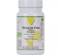 Huile De Chia 500 Mg Biologique Vitall+ 60 Capsules