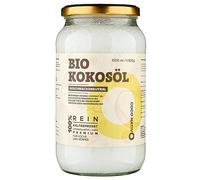 Huile de coco biologique Coco Nativo Inodore 1L - Huile de Coco Desodorisee | Vierge - Brute sans odeur pressée à froid - Parfaite pour la cuisson-Pour le soin de la peau et des cheveux