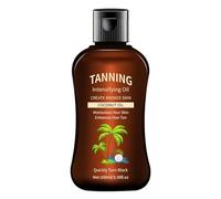 Huile de coco bronzante imperméable | Huile de bronzage | 100 ml Accélérateur de bronzage durable pour les femmes et les hommes qui aiment bronzer en plein air