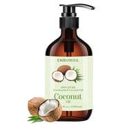Huile de coco fractionnée 1000 ml - Pour la peau et les cheveux, à utiliser pour les cheveux et le brillant à lèvres - Huile de support de coco pour mélanger les huiles essentielles 1