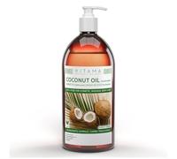 Huile de coco fractionnée - Huile de massage neutre pour bien-être et spa - Huile végétale pour huiles essentielles - Végétalien - Inodore - Non grasse - Soin de la peau et des cheveux (1000 ml)