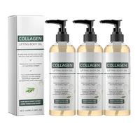 Huile de collagène pour le resserrement de la peau,2026 Nouvelle huile de corps de levage de collagène,Huiles de resserrement de la peau, Huiles de massage anti-cellulite du corps (3PC)
