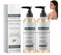 Huile de collagène pour le resserrement de la peau,2026 Nouvelle huile de corps de levage de collagène,Huiles de resserrement de la peau, Huiles de massage anti-cellulite du corps (2PC)