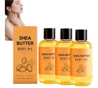 Huile de corps de beurre de karité avec la vitamine E et l'huile d'amande - sérum corporel non gras et absorbent rapide, hydratant corporel profond pour la peau sèche endommagée (3)