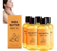 Huile de corps de beurre de karité avec la vitamine E et l'huile d'amande - sérum corporel non gras et absorbent rapide, hydratant corporel profond pour la peau sèche endommagée (5)