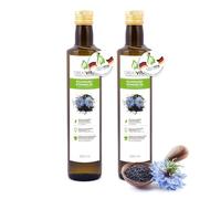 Huile de cumin noir MeaVita, 100% pure et pressée à froid, 1 paquet (1 x 1000 ml)