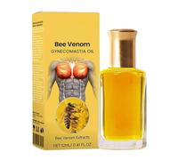 Huile De D'abeille | 12ml Absorption Rapide Men Therm Bee Venomm | Formule Naturelle Huile De Raffermissement De Poitrine Pour Le Développement Mammaire Masculin