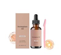 Huile de dermaplaning hydratante pour le visage pour femme avec outil de dermaplaning et rasoir, huile pour le visage pour un rasage de près, avec jojoba, vitamine E, pépins de raisin et huile d'argan