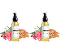 Huile de Fenugrec pour Poitrine, Fesses, Hanches, Acné, Cheveux | 100% naturelle, nouvelle odeur de Rose, bio (50 ml) (Lot de 2)