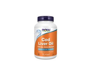 Huile de foie de morue, Extra Strength 1000 mg 180 Softgels Now Foods