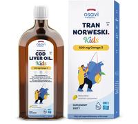 Huile de foie de morue norvégienne pour enfants, 500 mg - saveur citron (500 ml / 16.9 fl. oz.)