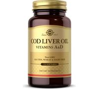 Huile de foie de morue (vitamines A & D) 250 capsules molles Solgar
