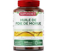 SUPER DIET Huile de Foie Morue - 10% avec le code: 926CE Capsule(S) 120 pc(s)