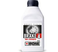 IPONE - Liquide de Frein et Embrayage Moto - Brake Dot 4 - 100% Synthétique - Point d’ébullition à sec 260°C - 500 ml