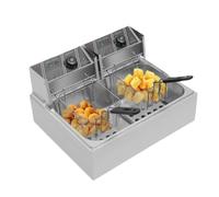 Huile De Friteuse Électrique 3200W 12L Double
