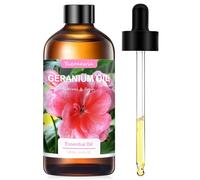 Huile de Géranium 100 ml, Huile de Géranium Pure - Huiles Essentielles pour Diffuseur, Aromathérapie, Massage, DIY, Fabrication de Bougies, Bain - Cadeau pour Femmes à Noël