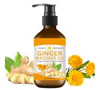 Huile de gingembre, 100 ml, huile de gingembre pour drainage lymphatique, liquide de massage musculaire SOR-e, pour abdominaux, cuisses, fesses, pieds et articulations, relaxation et soutien de la