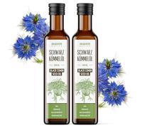 Huile de Graine de Cumin Noir Monte Nativo (2x500ml) - Huile de Nigella Sativa Non Filtrée - Pressée à Froid - Saveur Douce - Pure & Naturelle
