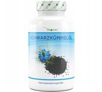 Black Cumin Oil - 420 Capsules - 1000 mg par portion journalière - égyptien, naturel et pressé à froid - avec vitamine E naturelle