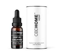 Huile de Graines de Chanvre 20% + Mélatonine - 10 ml - Base de Coco et Graines de Chanvre Biologiques - Pressée à Froid - Sans Additifs - 100% Végétale - Certifiée Biologique UE