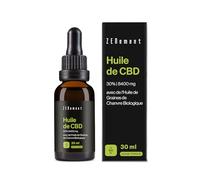Huile de Graines de Chanvre 30%, avec Huile de Graines de Chanvre Bio - Riche en Oméga-3, 6 et 9, Naturelle, Végane, Sans Additifs - 30 ml - Usage topique uniquement - Zenement