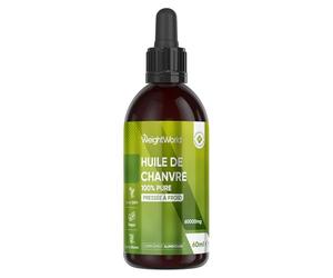 Huile de Graines de Chanvre Pure 60ml 60000mg - Pressée à Froid & Multi-Usages, Graines de Chanvre Source d'Acides Gras Essentiels Oméga 3 6 9, Hemp Seed Oil Gouttes Omega 3 Vegan