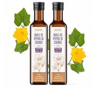 Huile de Graines de Courge Monte Nativo (2x500ml) - Pressée à Froid | Huile de Courge vierge et Non Raffinée - Acides Gras Oméga pour le Soin de la Peau - Idéale pour la Nutrition