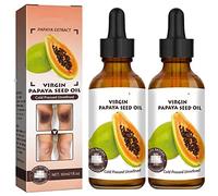 Huile de graines de p-apaye éclaircissante pour la peau, P-apaye Huile Correctrice Taches Noires, éclaircissant la peau, pour les taches sombres, éclaircit le coude, le genou, Les aisselles (2pcs)