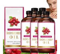 Huile de graines de rose pour le visage, Huile de rose pressée à froid, Huiles pour le visage avec gua sha, Huiles pour le visage et le corps pour femmes, Huile végétale polyvalente pour (5)