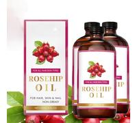 Huile de graines de rose pour le visage, Huile de rose pressée à froid, Huiles pour le visage avec gua sha, Huiles pour le visage et le corps pour femmes, Huile végétale polyvalente pour (3)